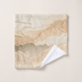 Calques déchirés texturés organiques naturels  (Gant de toilette)