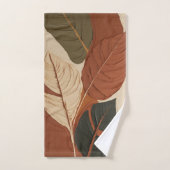 Calques inspirés | Peinture de feuille moderne (Serviette à main)