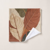 Calques inspirés | Peinture de feuille moderne (Gant de toilette)