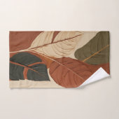 Calques inspirés | Peinture de feuille moderne (Serviette à main)