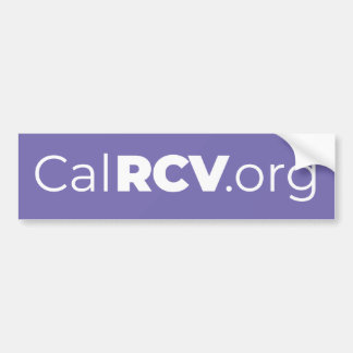 CalRCV.org Bumpersticker