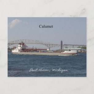 Calumet Port Huron-postkaart Briefkaart