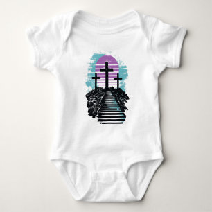 Calvarie Golgotha het is voltooid Modern Christeli Romper
