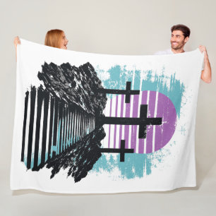 Calvarie Golgotha het is voltooid Moderne Christen Fleece Deken