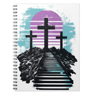 Calvarie Golgotha het is voltooid Moderne Christen Notitieboek