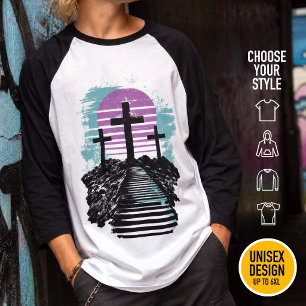 Calvarie Golgotha het is voltooid Moderne Christen T-shirt