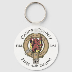 Calvert County Pipes en Drums Sleutelhanger
