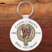 Calvert County Pipes en Drums Sleutelhanger (Voorkant)