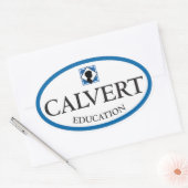 Calvert Education Stickers ovale (Ensemble de quat (Enveloppe)