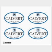 Calvert Education Stickers ovale (Ensemble de quat (Feuille)