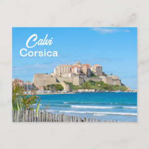 Calvi Citadel in Corsica Frankrijk Briefkaart