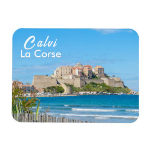 Calvi Citadel in Corsica Frankrijk Souvenir Magneet