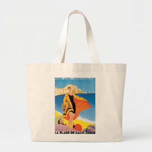 Calvi Corse Grote Tote Bag (Voorkant)