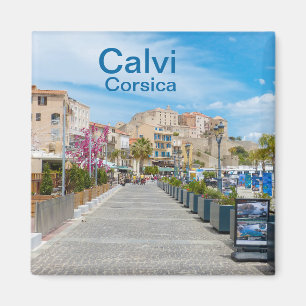 Calvi Promenade in Corsica Frankrijk Souvenir Magneet