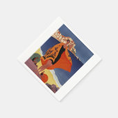 Calvi stad in Haute-Corse, Frankrijk Servet (Hoek)