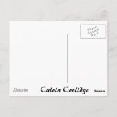 Calvin Coolidge 30 Briefkaart (Achterkant)