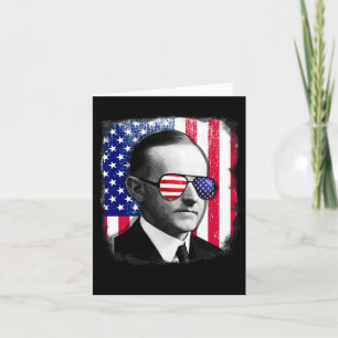 Calvin Coolidge Amerikaanse vlag op 4 juli Kaart