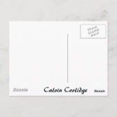 Calvin Coolidge Briefkaart (Achterkant)