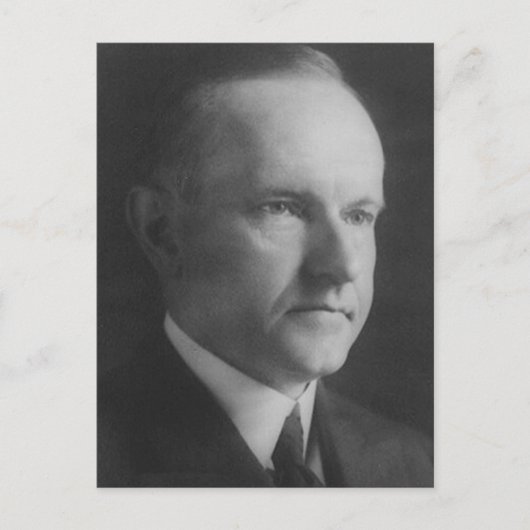 Calvin Coolidge Briefkaart (Voorkant)