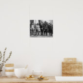 Calvin Coolidge met Osage Indians Foto Poster (Keuken)