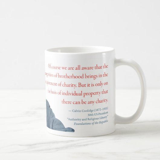 Calvin Coolidge Mok #14 "Charity" (Rechts)
