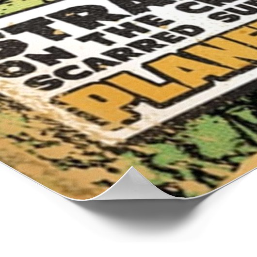 Calvin de Spiffy Spaceman Poster (Hoek)