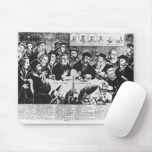 Calvin en Luther (graving) Muismat (Met muis)