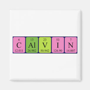 Calvin periodiek table name magnet magneet