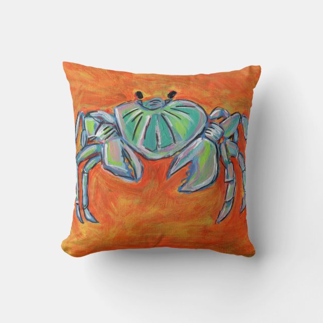 Calypso Crab Pillow-eilandkleuren Kussen (Voorkant)