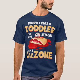 Calzone Pizza aanvallen Toddler Panzerotti T-shirt