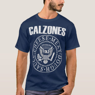 CALZONES grappig punk rockmuziekkokervoedsel T-shirt