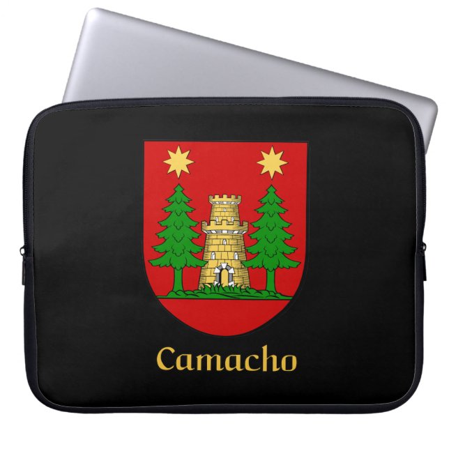 Camacho Family Shield Electronics Bag Laptop Sleeve (Voorkant)