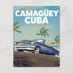Camagüey Cubaans reisposter uit vroeger tijden Briefkaart