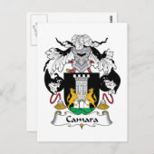 Camara Family Crest Briefkaart (Voorkant / Achterkant)