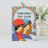 Camarades soviétiques pour des invitations à la vi (Debout devant)