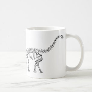 Camarasaurus Dinosaur Antiek print Koffiemok