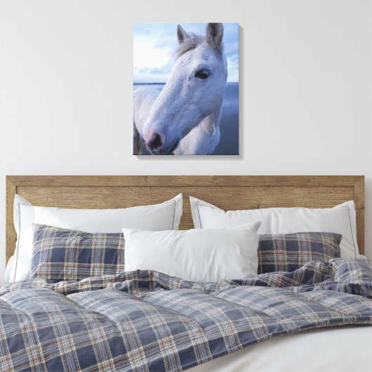 Camargue Horse Canvas Afdruk (Insitu (Slaapkamer))