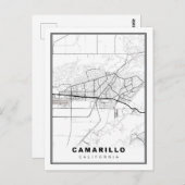 Camarillo Map Briefkaart (Voorkant / Achterkant)
