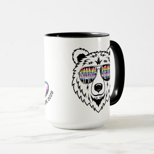 Camarillo Pride 2025 Mama Bear Mug (Devant droit)