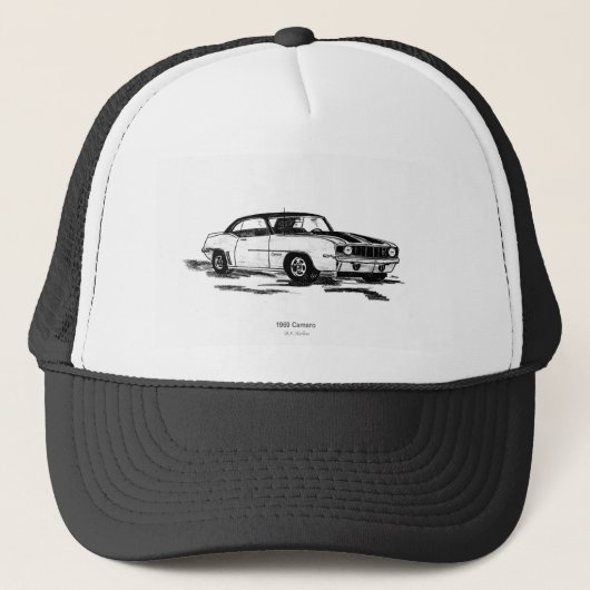 Camaro 1969 trucker pet (Voorkant)