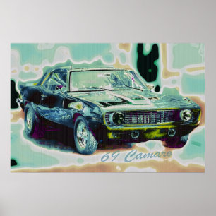 Camaro Abstract Poster