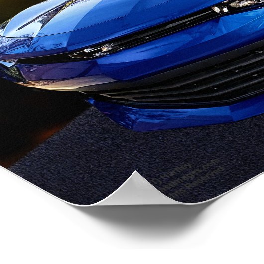 Camaro (blue) Poster (Coin)