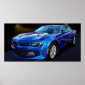 Camaro (blue) Poster (Devant)