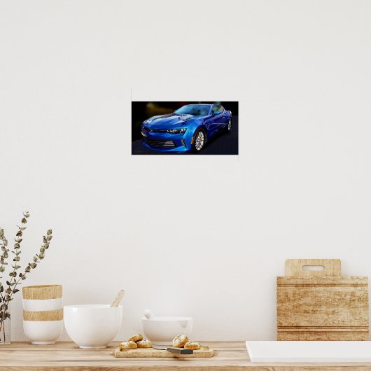 Camaro (blue) Poster (Cuisine)