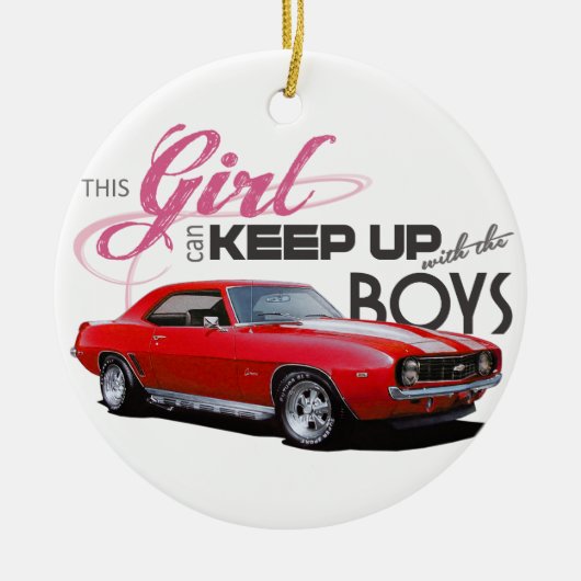 Camaro Girls Keramisch Ornament (Voorkant)