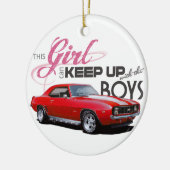 Camaro Girls Keramisch Ornament (Links)