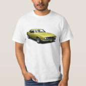 Camaro jaune sur le T-shirt blanc (Devant)