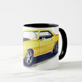 Camaro Mug jaune 1969 (Devant droit)