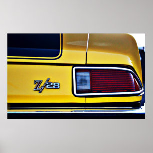 Camaro Z/28 achterlicht Poster