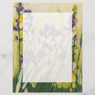 Camas en Fleur Papier à lettres 8 1/2 x 11